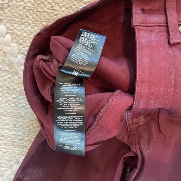 7 For All Mankind Coated Denim Jeans - Picture 3 of 5